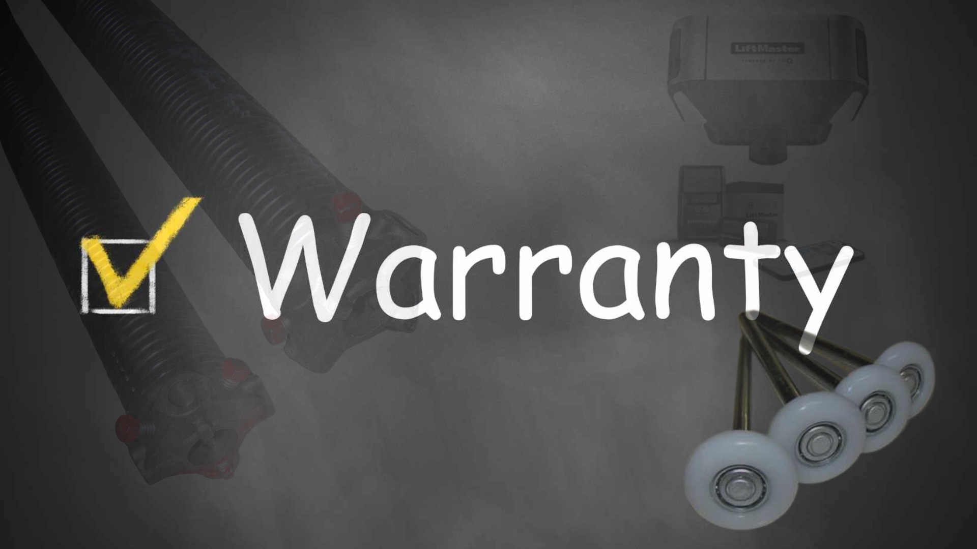 Reliable garage door repairs come with a solid warranty promise.