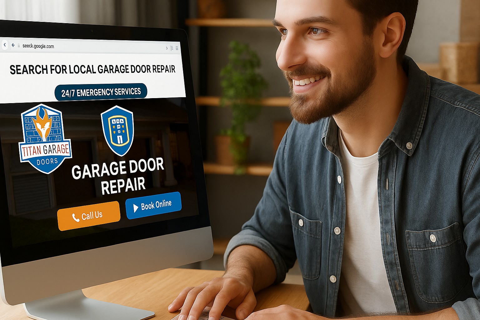 Online search for emergency garage door repair
