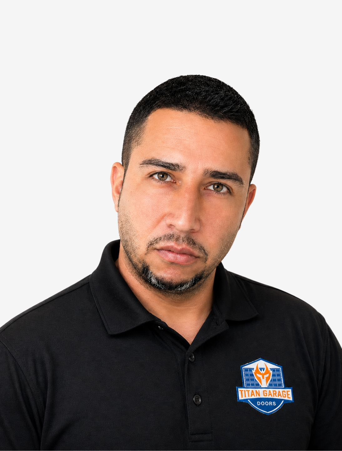 A close-up image of Paul P., garage door technician at Titan Garage Doors Des Moines